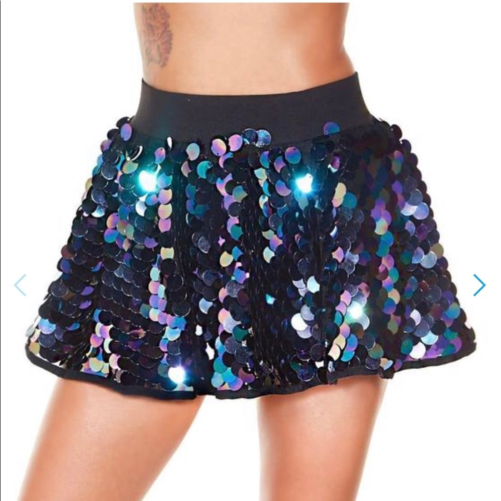 iHeartRaves Sequin Mermaid Skirt